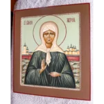 blessed matrona of moscow icon with rosary