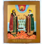 blessed saints peter and fevronia orthodox icon
