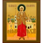 blessed xenia of st petersburg icon with smolensk chapel