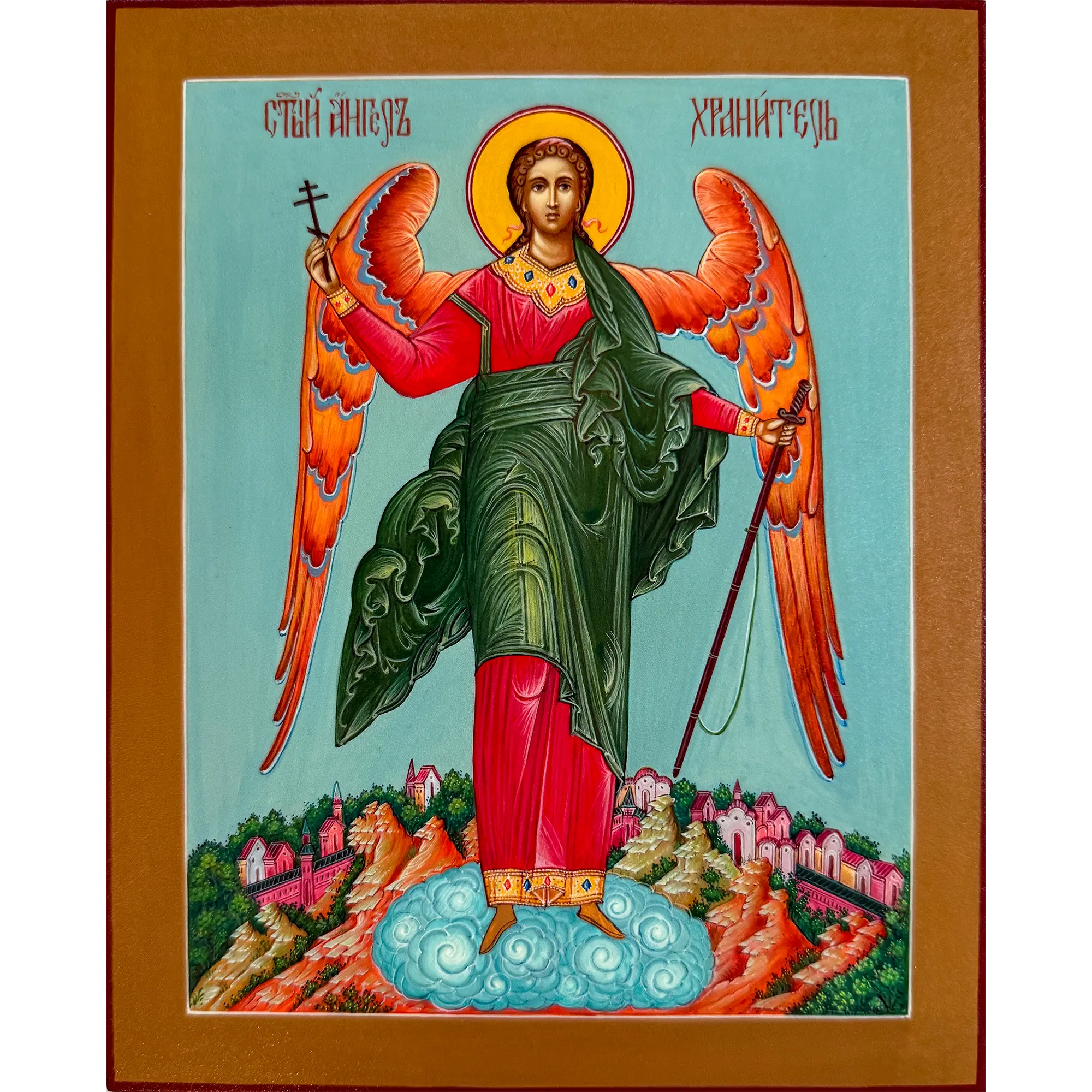 guardian angel hand painted orthodox icon guardian angel hand painted orthodox icon