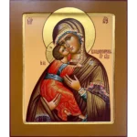 hand painted vladimir mother of god icon