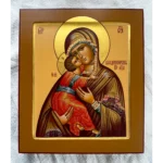 hand painted vladimir mother of god icon