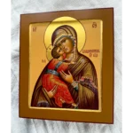hand painted vladimir mother of god icon