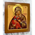 hand painted vladimir mother of god icon