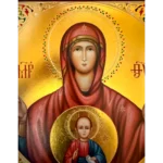 our lady of the sign icon