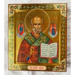saint nicholas the wonderworker hand painted icon