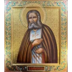seraphim of sarov hand painted icon
