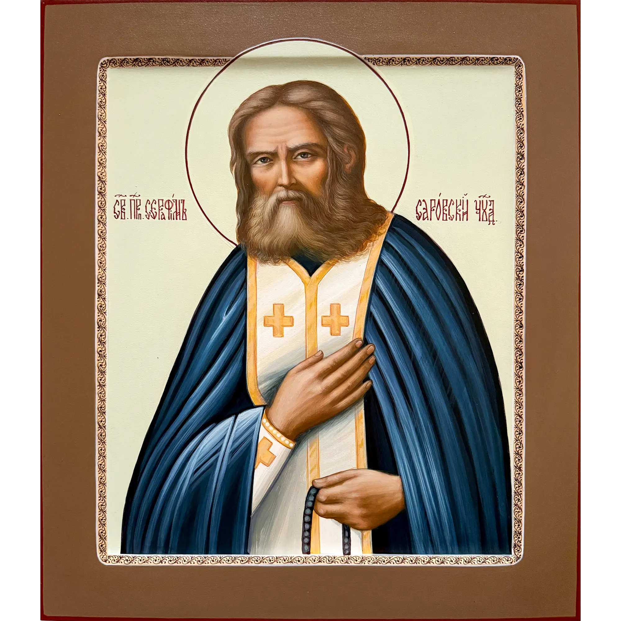 venerable seraphim of sarov orthodox icon venerable seraphim of sarov orthodox icon