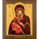 vladimir mother of god hand painted icon