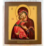 vladimir mother of god hand painted icon