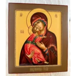 vladimir mother of god hand painted icon
