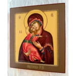 vladimir mother of god hand painted icon