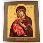 vladimir mother of god hand painted icon